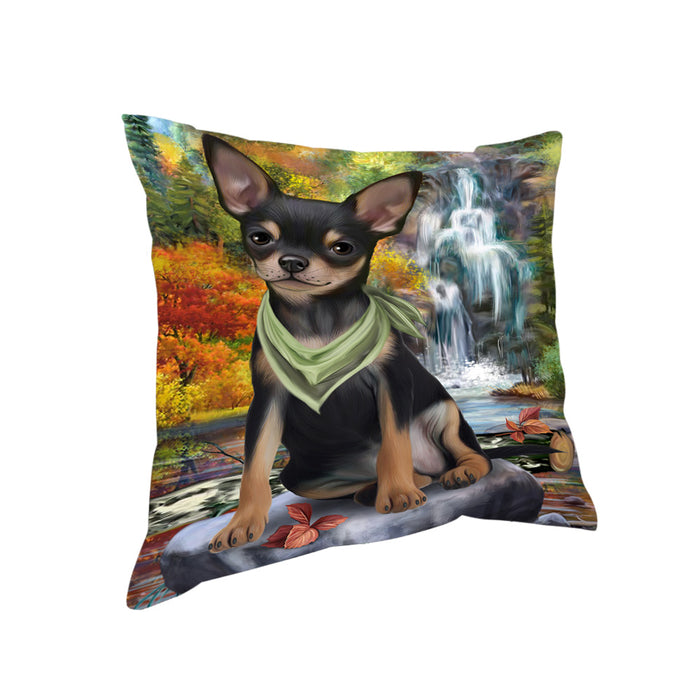 Scenic Waterfall Chihuahua Dog Pillow PIL63784