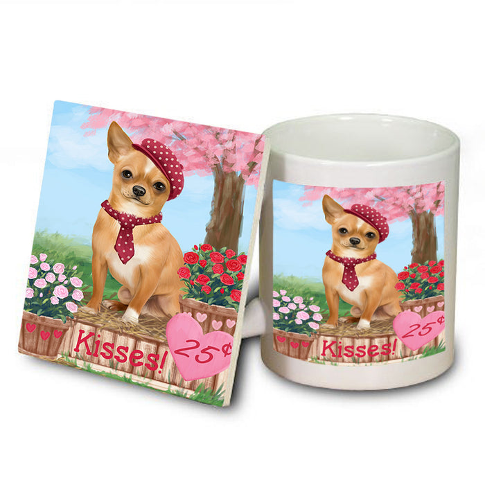 Rosie 25 Cent Kisses Chihuahua Dog Mug and Coaster Set MUC56431