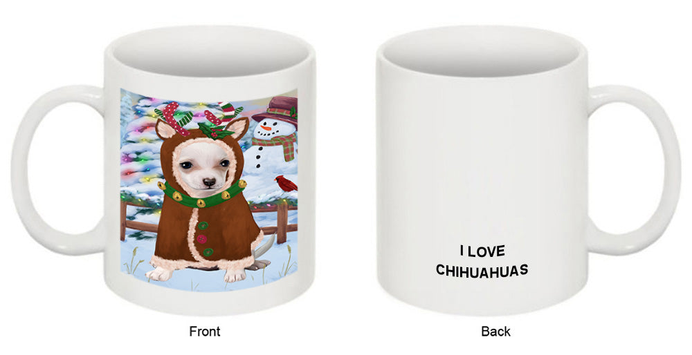 Christmas Gingerbread House Candyfest Chihuahua Dog Coffee Mug MUG51701