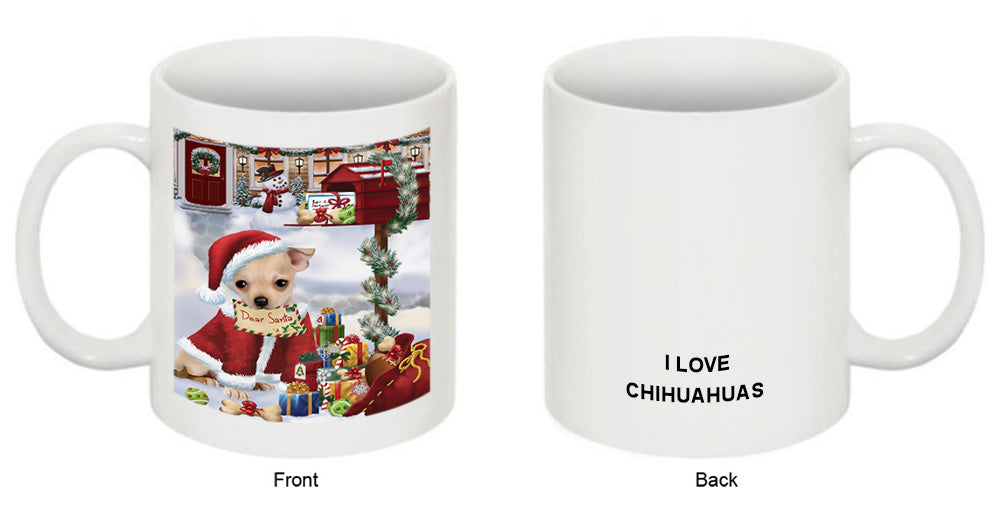 Chihuahua Dog Dear Santa Letter Christmas Holiday Mailbox Coffee Mug MUG49288
