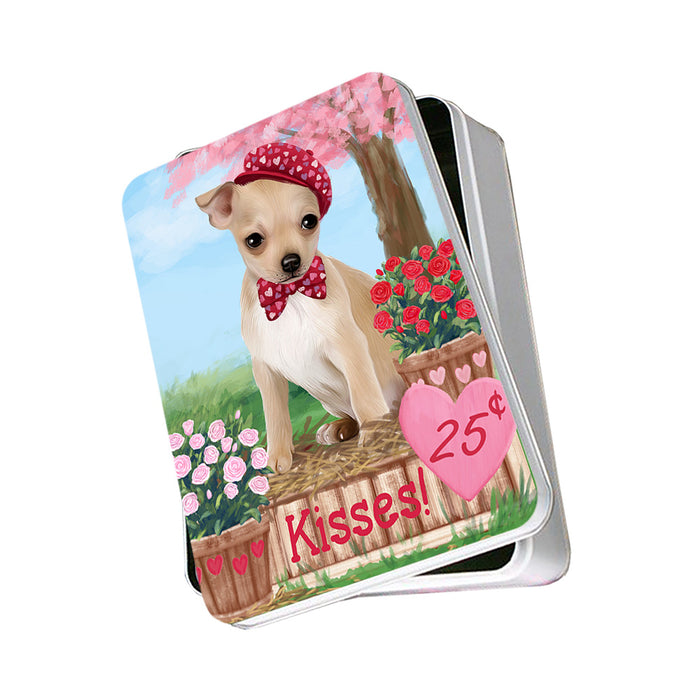 Rosie 25 Cent Kisses Chihuahua Dog Photo Storage Tin PITN56383