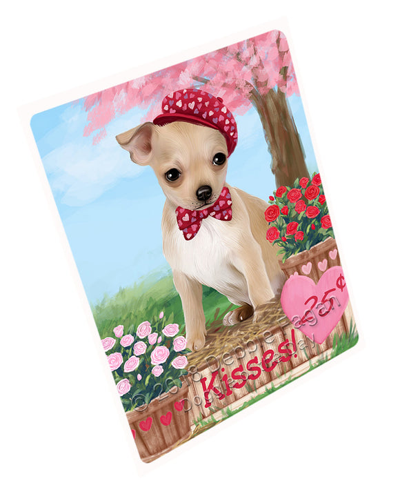 Rosie 25 Cent Kisses Chihuahua Dog Large Refrigerator / Dishwasher Magnet RMAG100908