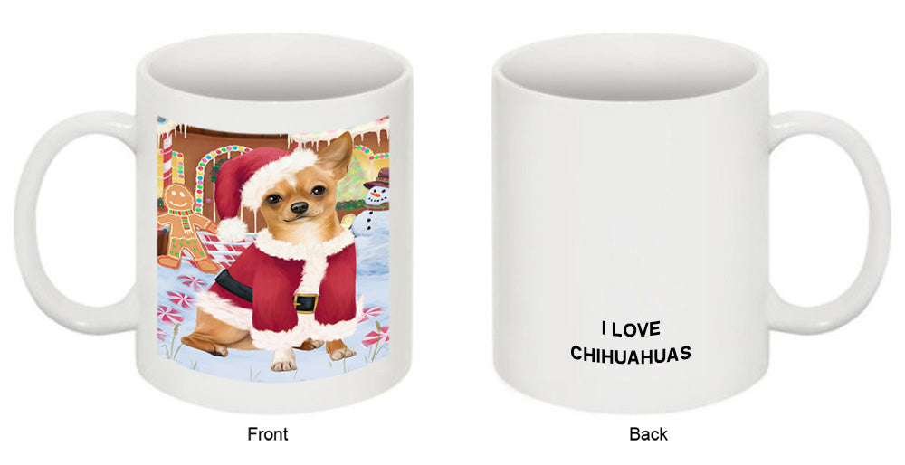 Christmas Gingerbread House Candyfest Chihuahua Dog Coffee Mug MUG51702