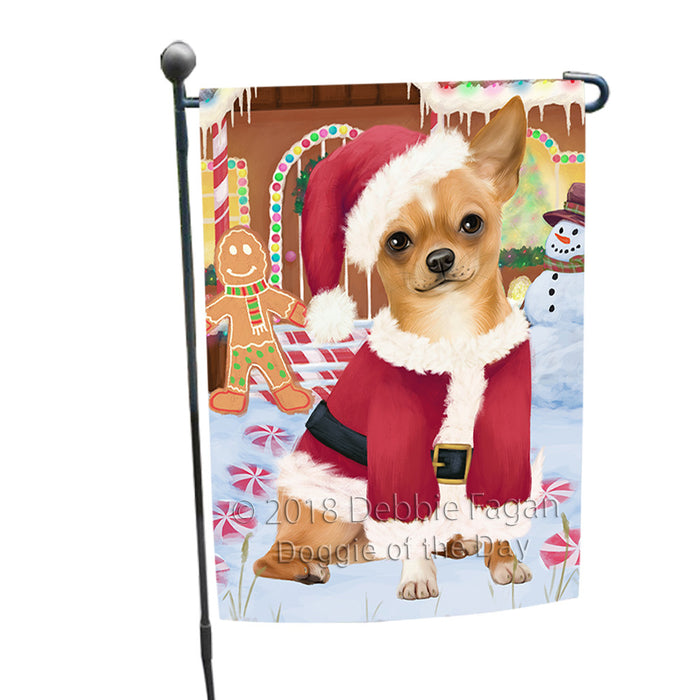 Christmas Gingerbread House Candyfest Chihuahua Dog Garden Flag GFLG56852