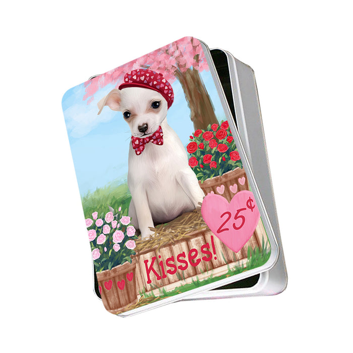 Rosie 25 Cent Kisses Chihuahua Dog Photo Storage Tin PITN56384