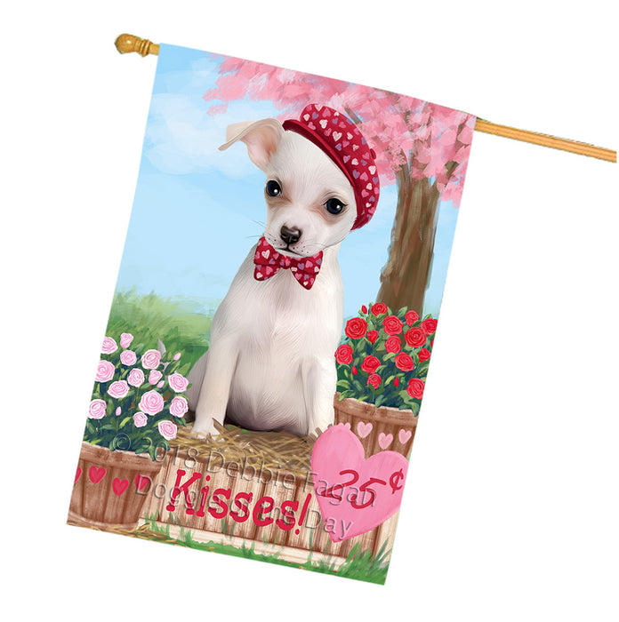 Rosie 25 Cent Kisses Chihuahua Dog House Flag FLG57125