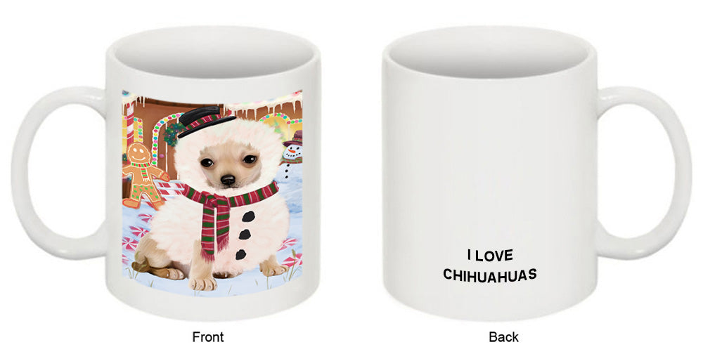 Christmas Gingerbread House Candyfest Chihuahua Dog Coffee Mug MUG51703