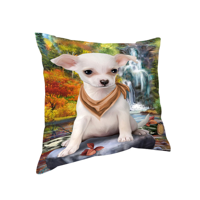 Scenic Waterfall Chihuahua Dog Pillow PIL63796