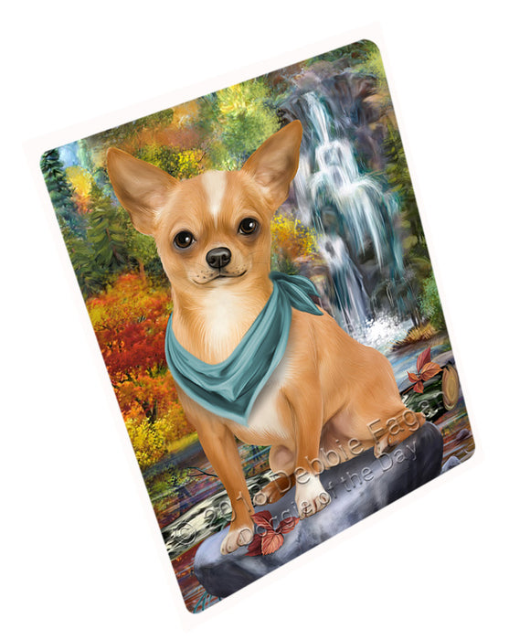 Scenic Waterfall Chihuahua Dog Cutting Board C59826