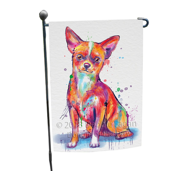 Watercolor Chihuahua Dog Garden Flag GFLG65049