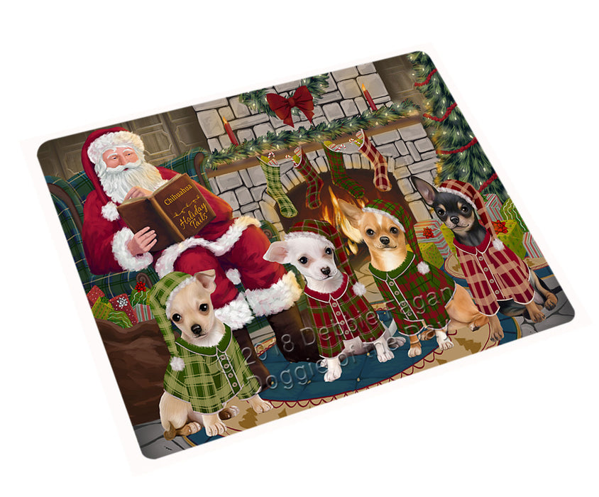 Christmas Cozy Holiday Tails Chihuahuas Dog Magnet MAG70485 (Small 5.5" x 4.25")