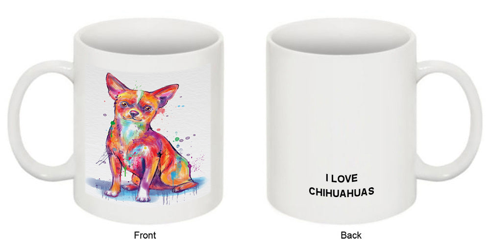 Watercolor Chihuahua Dog Coffee Mug MUG52479