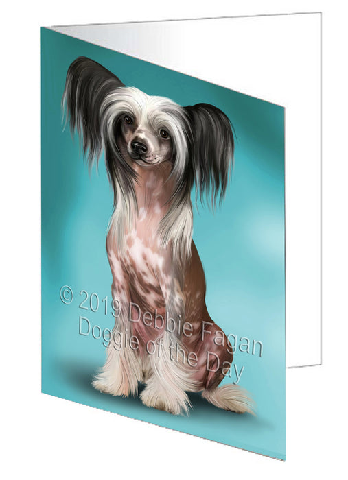 Chinese Crested Dog Handmade Artwork Assorted Pets Greeting Cards and Note Cards with Envelopes for All Occasions and Holiday Seasons GCD77624