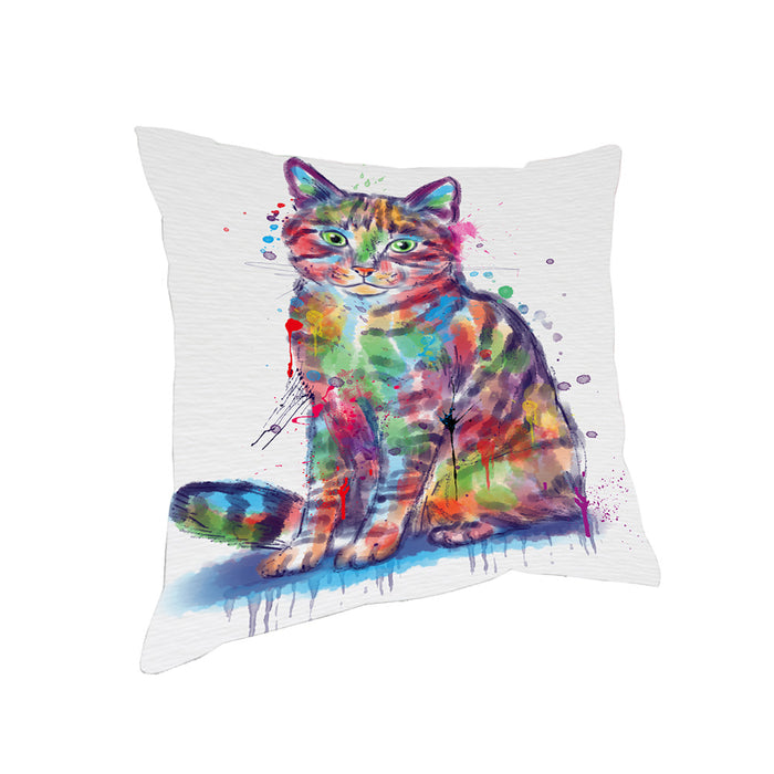 Watercolor Chinese Li Hua Cat Pillow with Top Quality High-Resolution Images - Ultra Soft Pet Pillows for Sleeping - Reversible & Comfort - Ideal Gift for Dog Lover - Cushion for Sofa Couch Bed - 100% Polyester