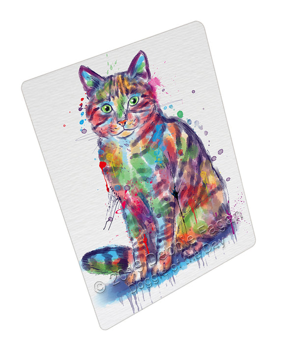 Watercolor Chinese Li Hua Cat Refrigerator / Dishwasher Magnet RMAG108504