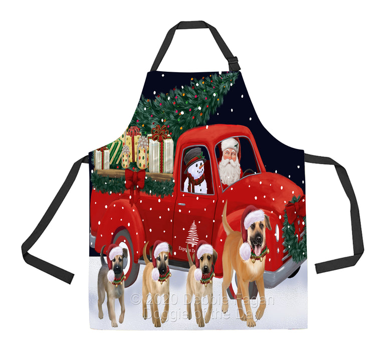 Christmas Express Delivery Red Truck Running Chinook Dogs Apron Apron-48117