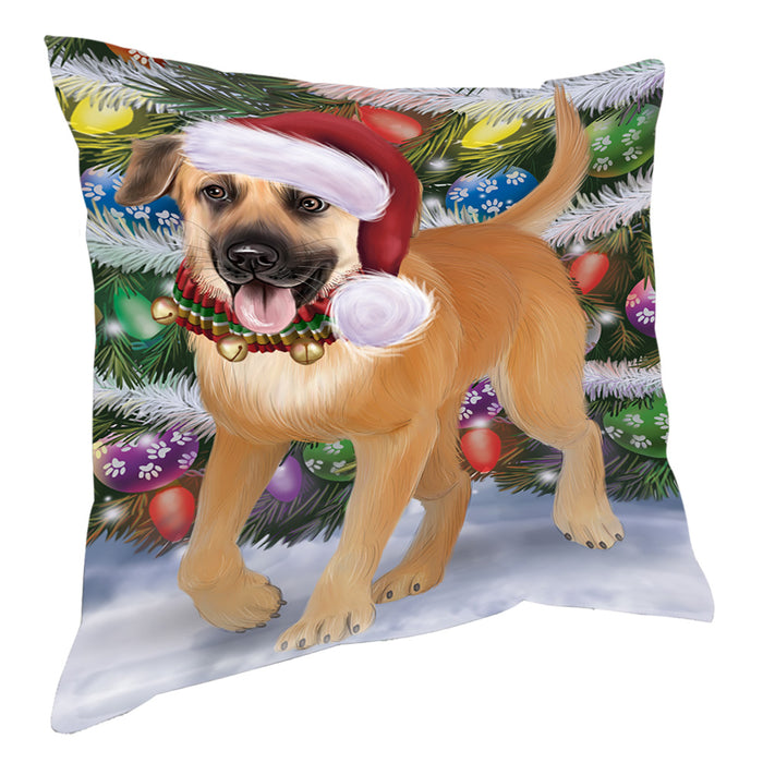 Chistmas Trotting in the Snow Chinook Dog Pillow with Top Quality High-Resolution Images - Ultra Soft Pet Pillows for Sleeping - Reversible & Comfort - Ideal Gift for Dog Lover - Cushion for Sofa Couch Bed - 100% Polyester, PILA93844
