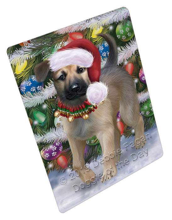 Chistmas Trotting in the Snow Chinook Dog Cutting Board - For Kitchen - Scratch & Stain Resistant - Designed To Stay In Place - Easy To Clean By Hand - Perfect for Chopping Meats, Vegetables, CA83968