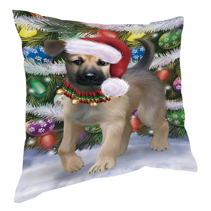 Chistmas Trotting in the Snow Chinook Dog Pillow with Top Quality High-Resolution Images - Ultra Soft Pet Pillows for Sleeping - Reversible & Comfort - Ideal Gift for Dog Lover - Cushion for Sofa Couch Bed - 100% Polyester, PILA93847