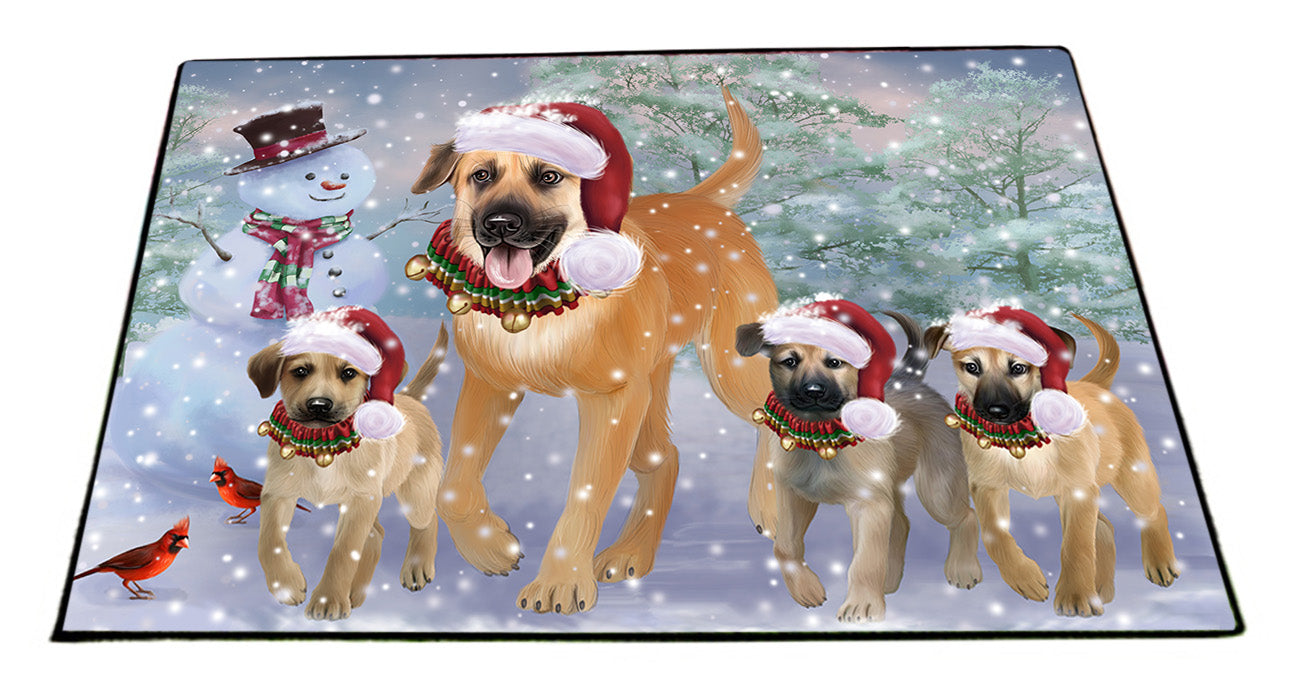 Christmas Running Family Chinook Dogs Floormat FLMS56035