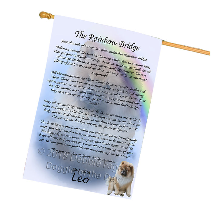 Rainbow Bridge Chow Chow Dog House Flag FLG56279