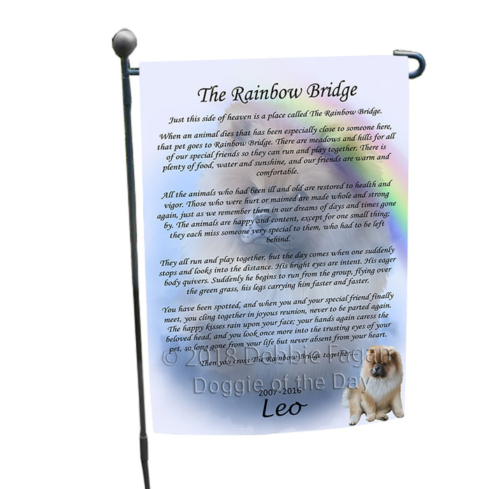 Rainbow Bridge Chow Chow Dog Garden Flag GFLG56143