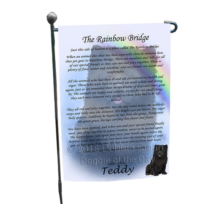 Rainbow Bridge Chow Chow Dog Garden Flag GFLG56144
