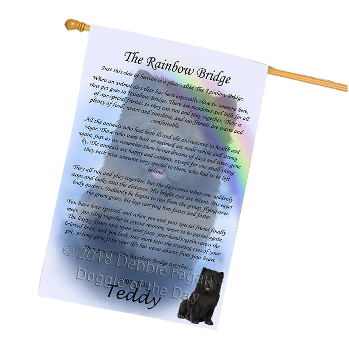 Rainbow Bridge Chow Chow Dog House Flag FLG56280