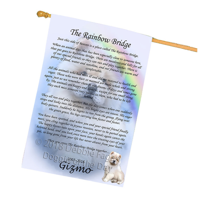 Rainbow Bridge Chow Chow Dog House Flag FLG56281