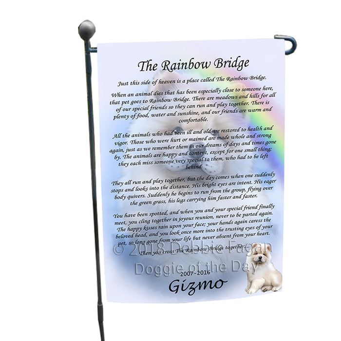 Rainbow Bridge Chow Chow Dog Garden Flag GFLG56145