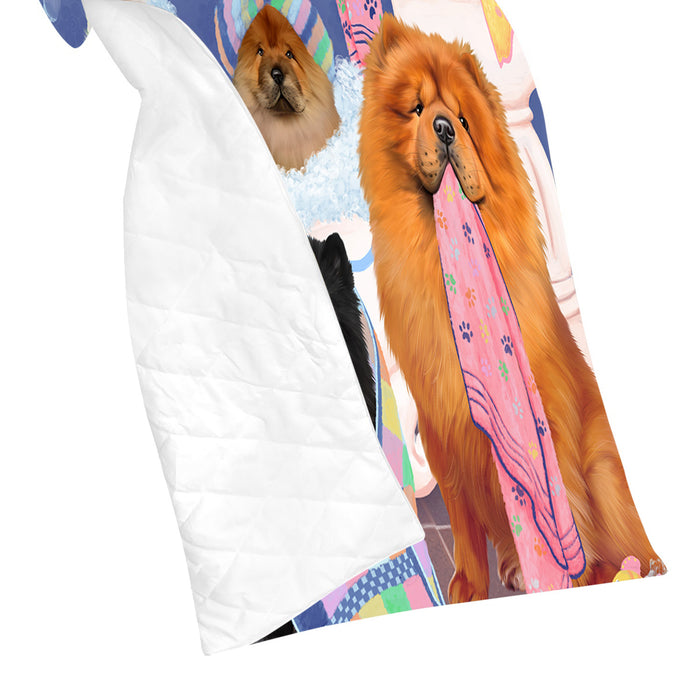 Rub A Dub Dogs In A Tub Chow Chow Dogs Quilt