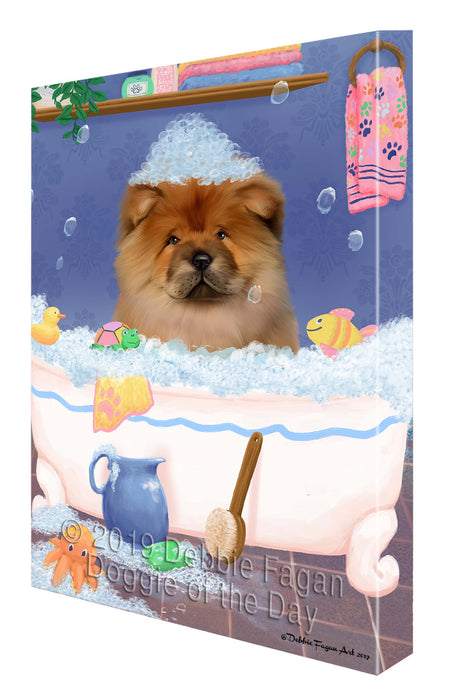 Rub A Dub Dog In A Tub Chow Chow Dog Canvas Print Wall Art Décor CVS142649
