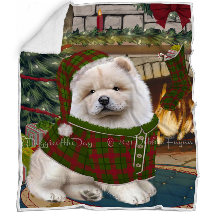 The Stocking was Hung Chow Chow Dog Blanket BLNKT116913