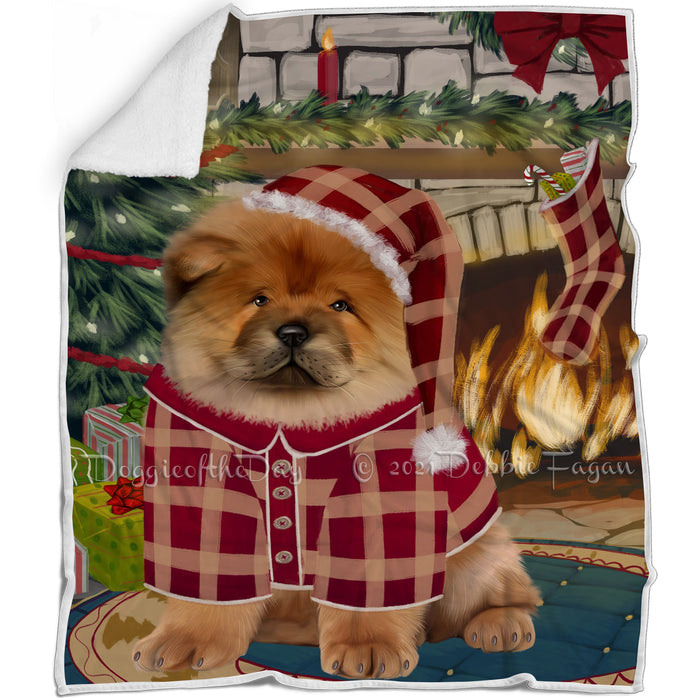 The Stocking was Hung Chow Chow Dog Blanket BLNKT116922