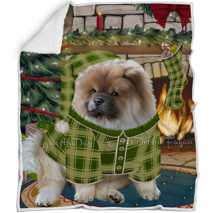 The Stocking was Hung Chow Chow Dog Blanket BLNKT116931