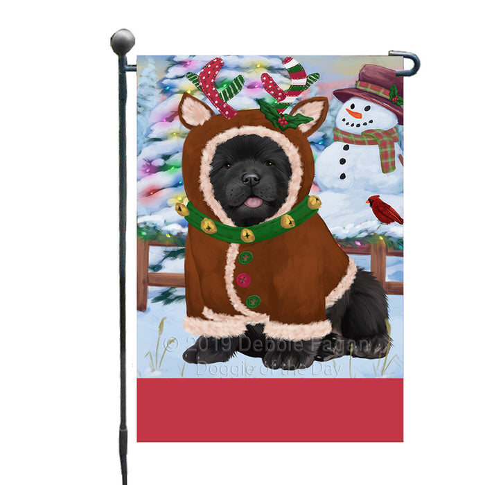 Personalized Gingerbread Candyfest Chow Chow Dog Custom Garden Flag GFLG64011