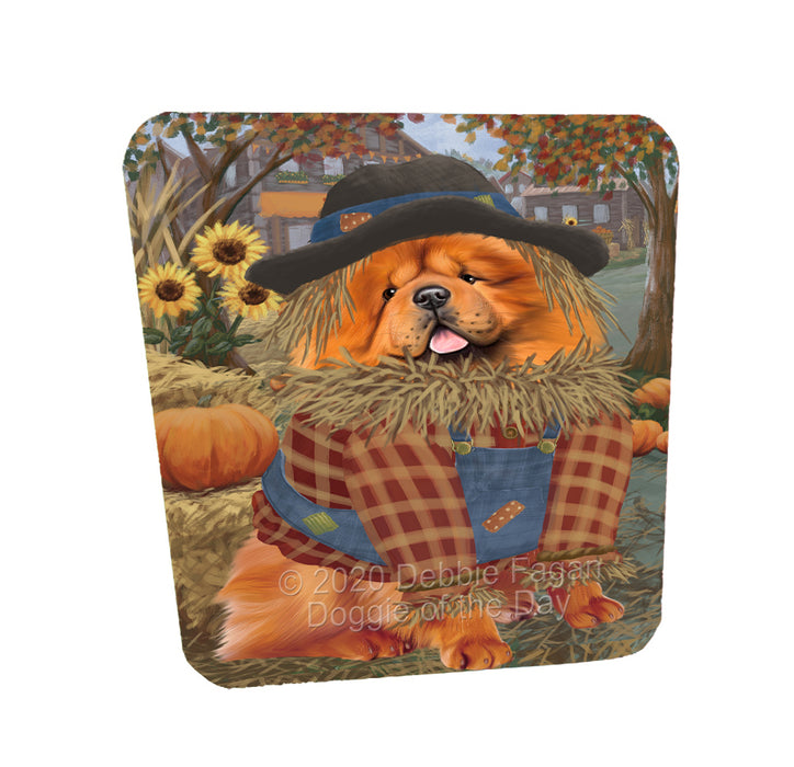 Halloween 'Round Town Chow Chow Dogs Coasters Set of 4 CSTA57855