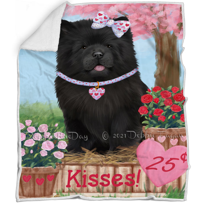 Rosie 25 Cent Kisses Chow Chow Dog Blanket BLNKT121989