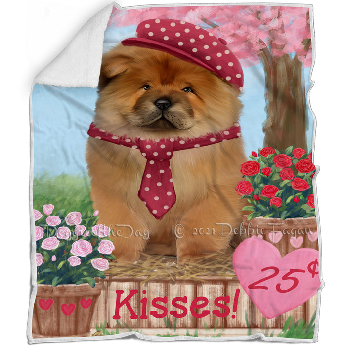 Rosie 25 Cent Kisses Chow Chow Dog Blanket BLNKT121998