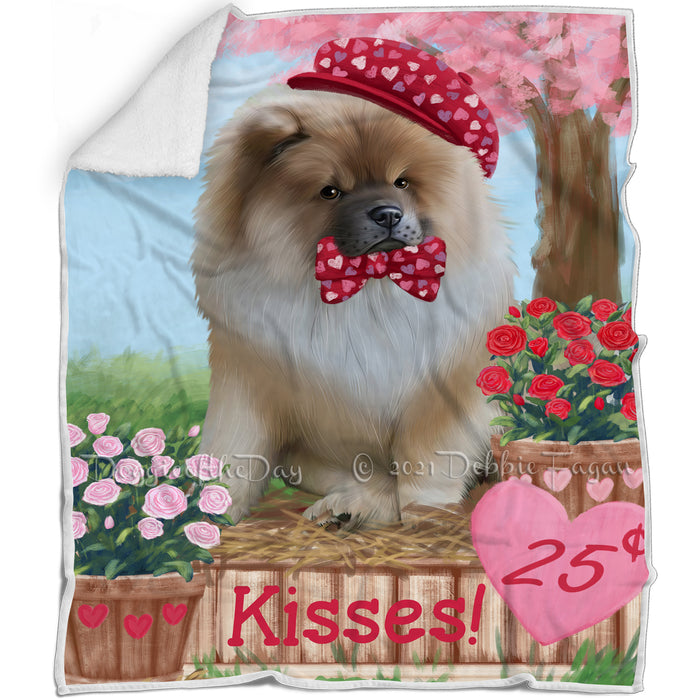 Rosie 25 Cent Kisses Chow Chow Dog Blanket BLNKT122007