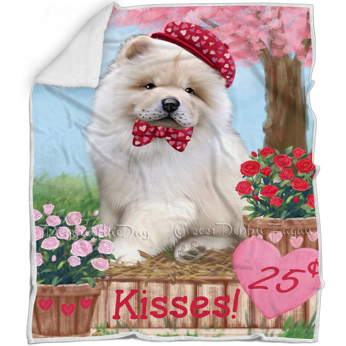 Rosie 25 Cent Kisses Chow Chow Dog Blanket BLNKT122016