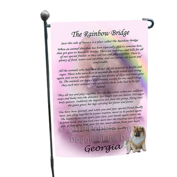 Rainbow Bridge Chow Chow Dog Garden Flag GFLG56146