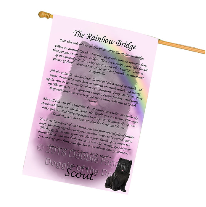 Rainbow Bridge Chow Chow Dog House Flag FLG56283