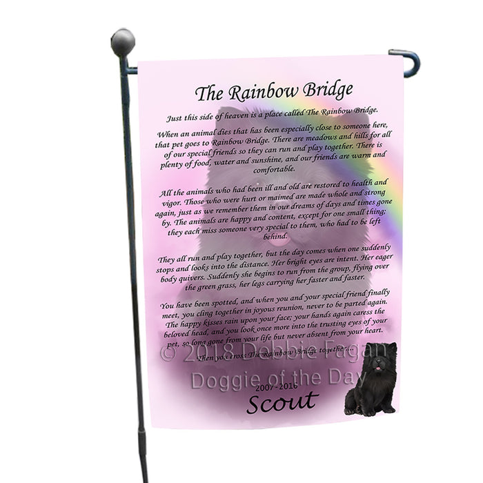 Rainbow Bridge Chow Chow Dog Garden Flag GFLG56147