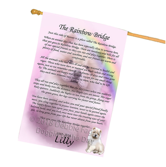 Rainbow Bridge Chow Chow Dog House Flag FLG56284