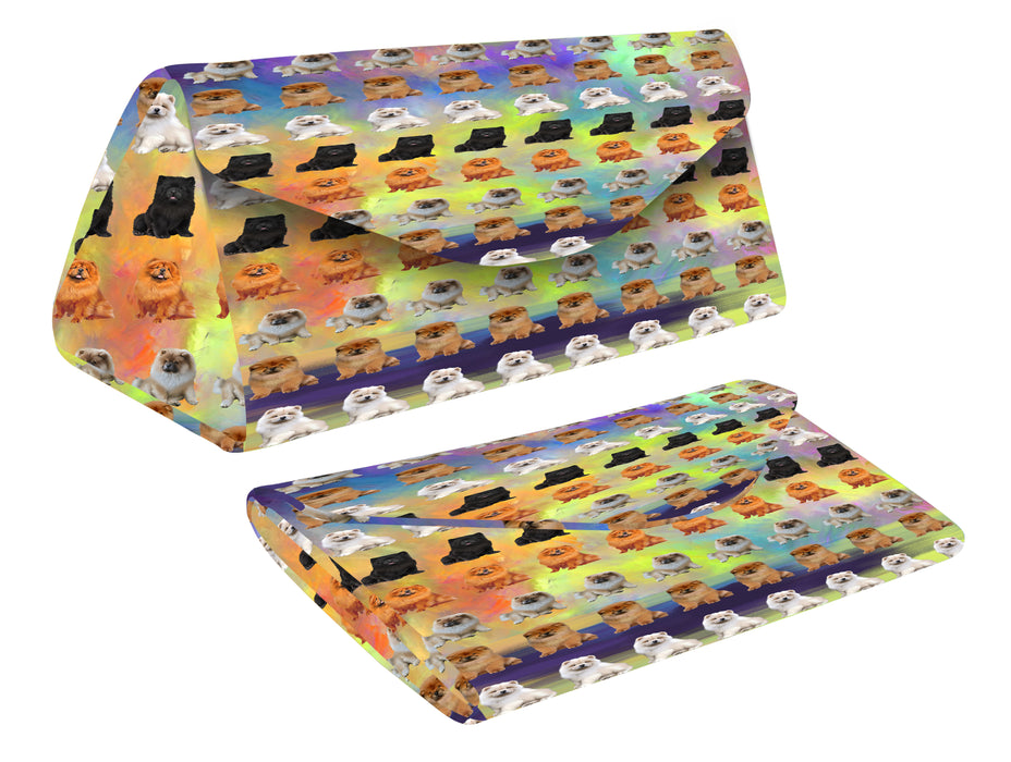 Paradise Wave Chow Chow Dogs Foldable Glasses Case