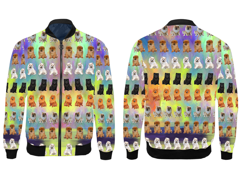 Paradise Wave Chow Chow Dogs All Over Print Wome's Jacket