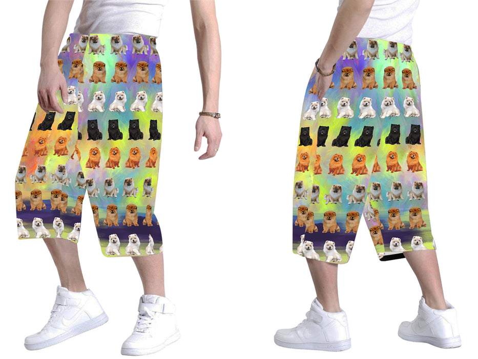 Paradise Wave Chow Chow Dogs All Over Print Men's Baggy Shorts