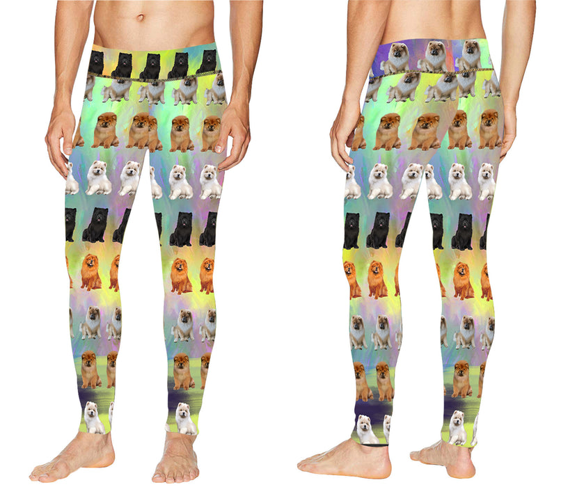 Paradise Wave Chow Chow Dogs All Over Print Meggings