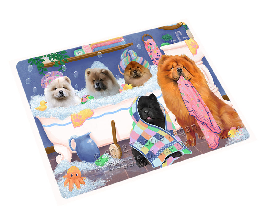 Rub A Dub Dogs In A Tub Chow Chows Dog Magnet MAG75480 (Small 5.5" x 4.25")